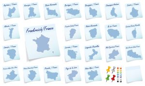 regions de France en stickers